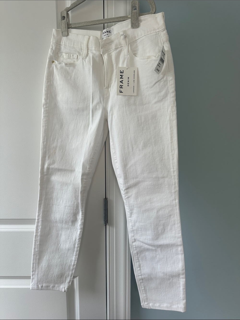 NWT Frame Denim White SKinny-Leg Jeans Size 27